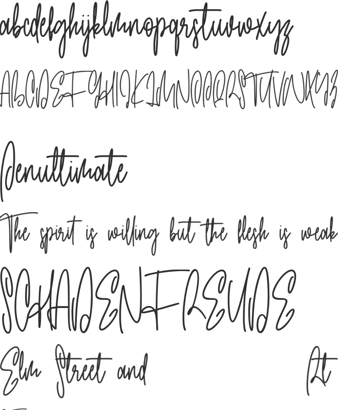 Cardiolla Free font preview