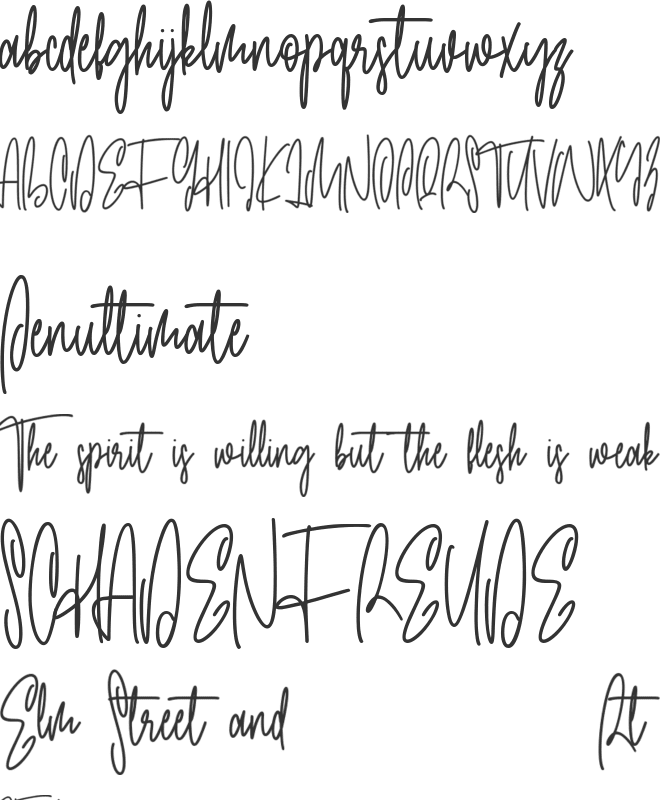 Cardiolla Free font preview