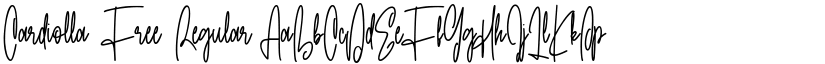 Cardiolla Free Regular font