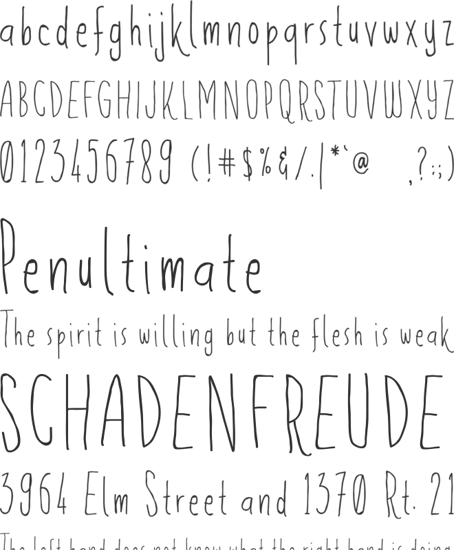 Flowerista font preview