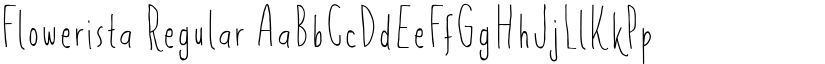 Flowerista Regular font