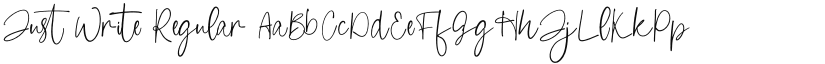 Just Write font download