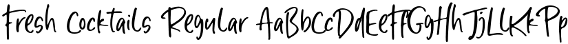 Fresh Cocktails Regular font