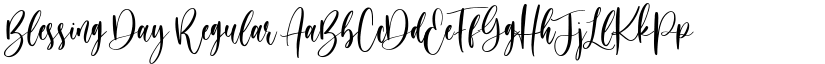Blessing Day Regular font