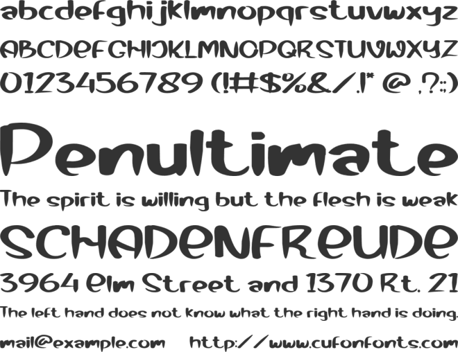 Mermaid Baby font preview