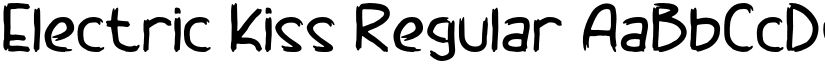 Electric Kiss Regular font