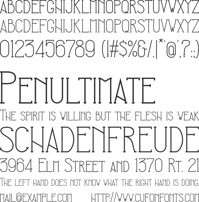 Siegfried font preview
