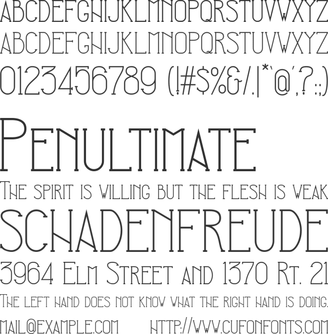 Siegfried font preview