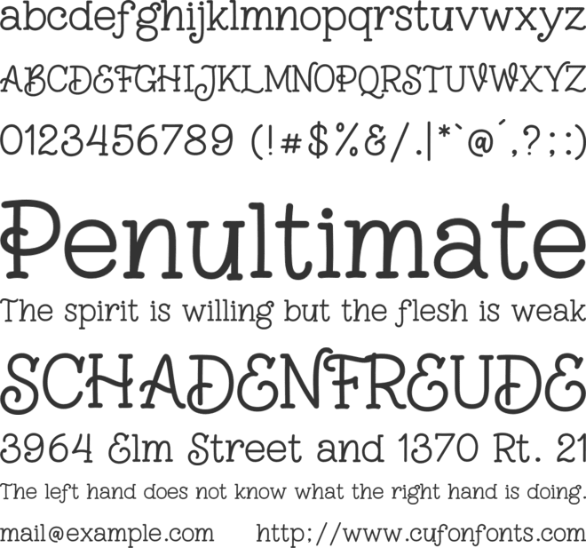 Mogalaris font preview