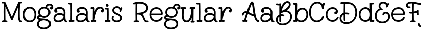Mogalaris Regular font