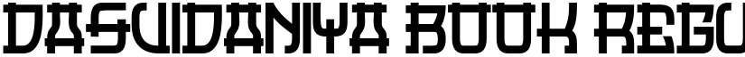 Dasvidaniya Book Regular font