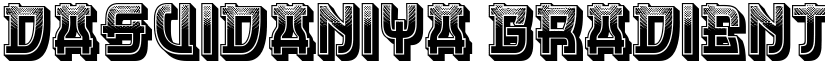 Dasvidaniya Gradient Regular font