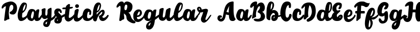 Playstick Regular font