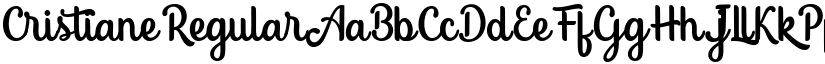 Cristiane Regular font