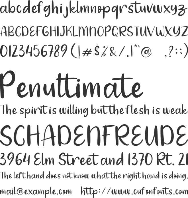 Angola Beach font preview