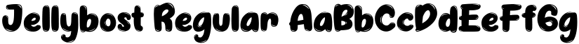Jellybost Regular font