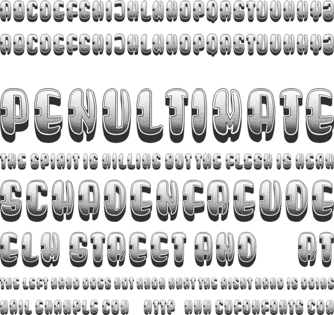 Gulliver font preview