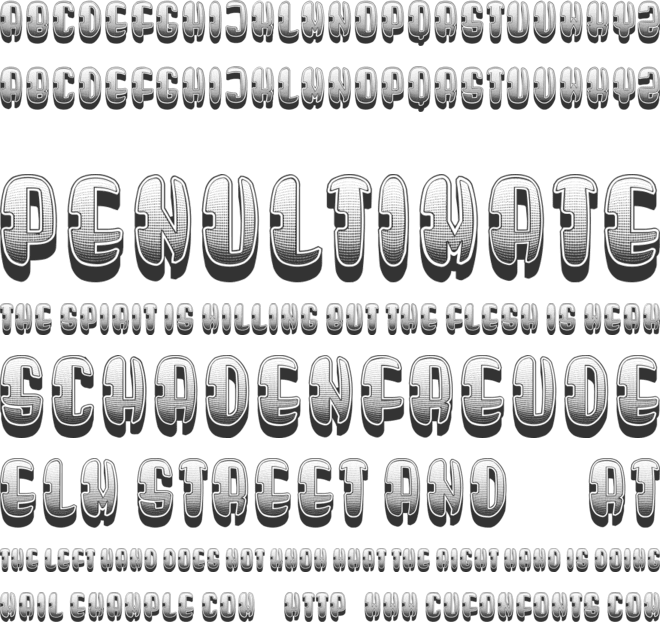 Gulliver font preview