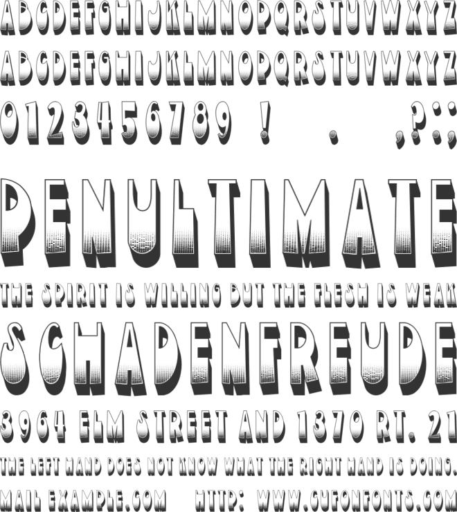 Devotion font preview