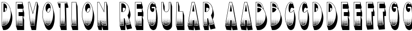 Devotion Regular font