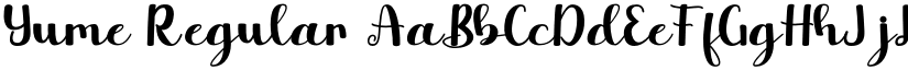Yume Regular font