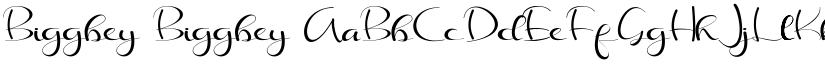 Biggbey Biggbey font