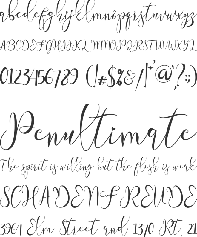 Alletha font preview