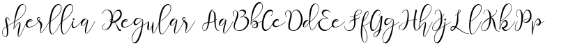 sherllia Regular font