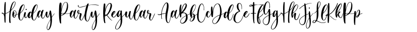 Holiday Party Regular font