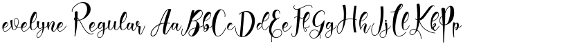 evelyne Regular font