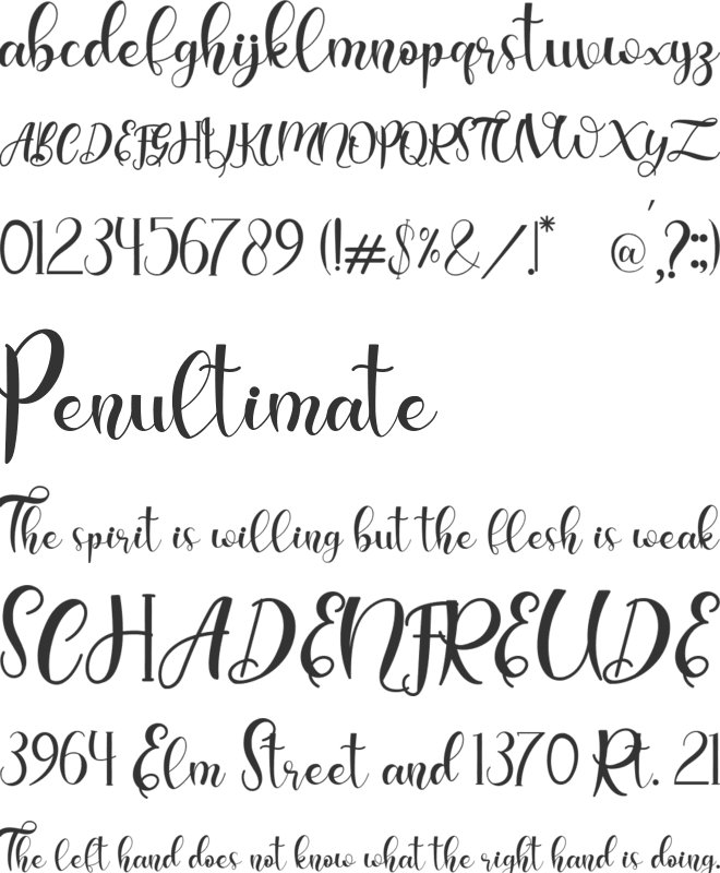 allisa font preview