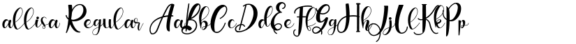 allisa Regular font