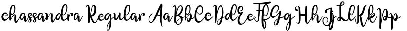 chassandra font download