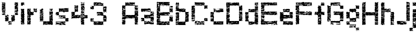 Virus43 font