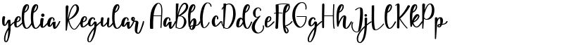 yellia Regular font