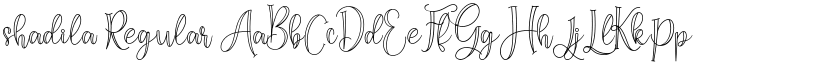 shadila Regular font