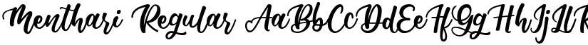 Menthari Regular font