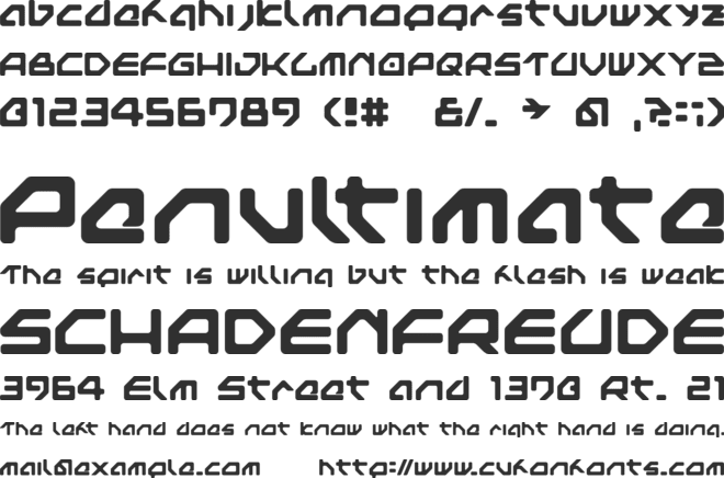 Next Games font preview