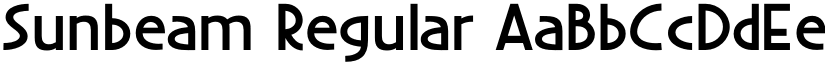 Sunbeam Regular font