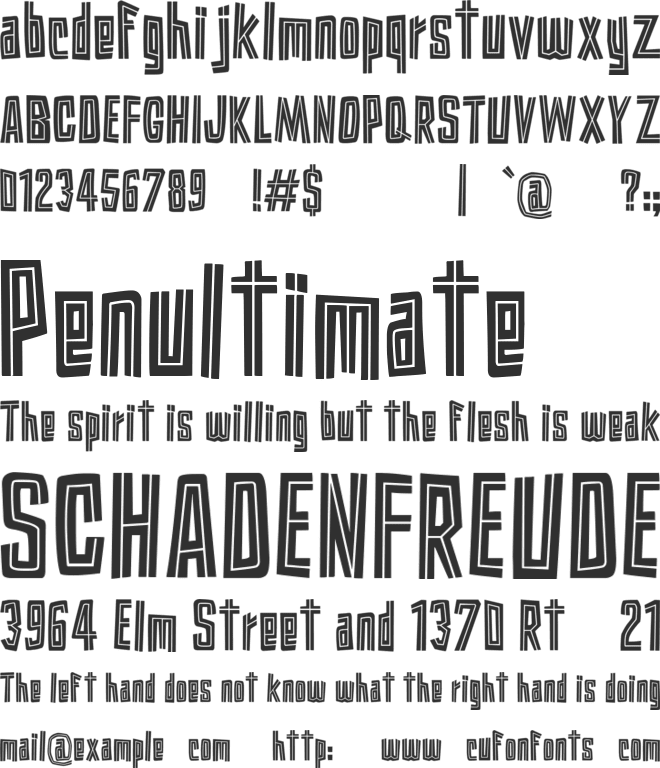 Burlesk font preview
