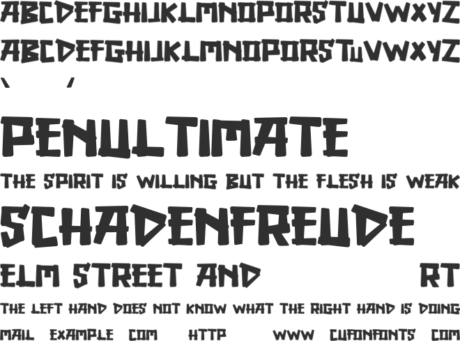 DINOCRAFT font preview