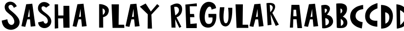 Sasha Play Regular font