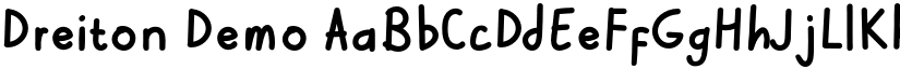 Dreiton Demo font