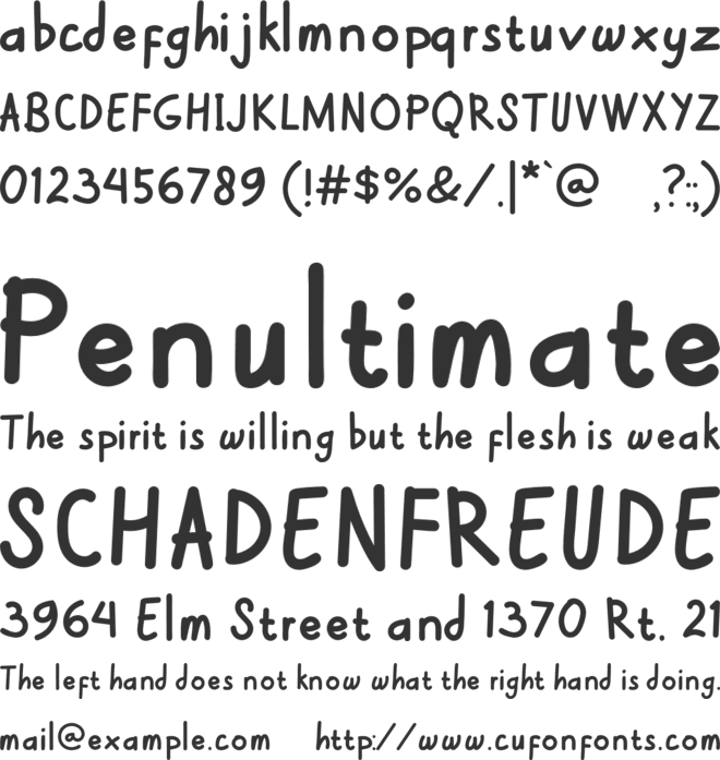 Dreiton font preview