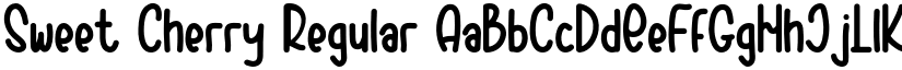 Sweet Cherry Regular font