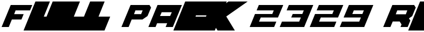 Full Pack 2329 Regular font