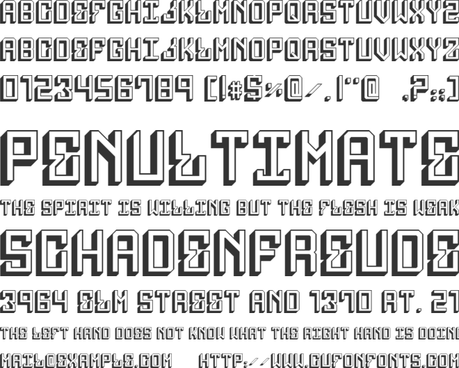 LOSANGELES1 font preview