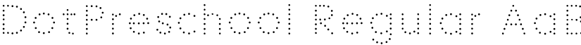 DotPreschool Regular font