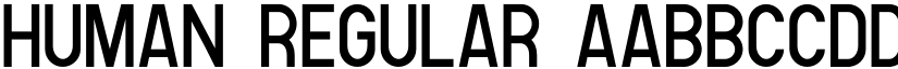 Human Regular font