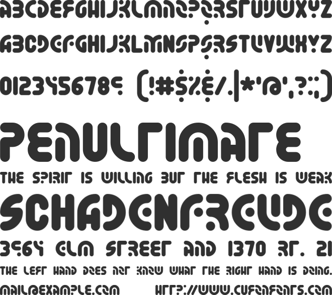 Whatever BRK font preview